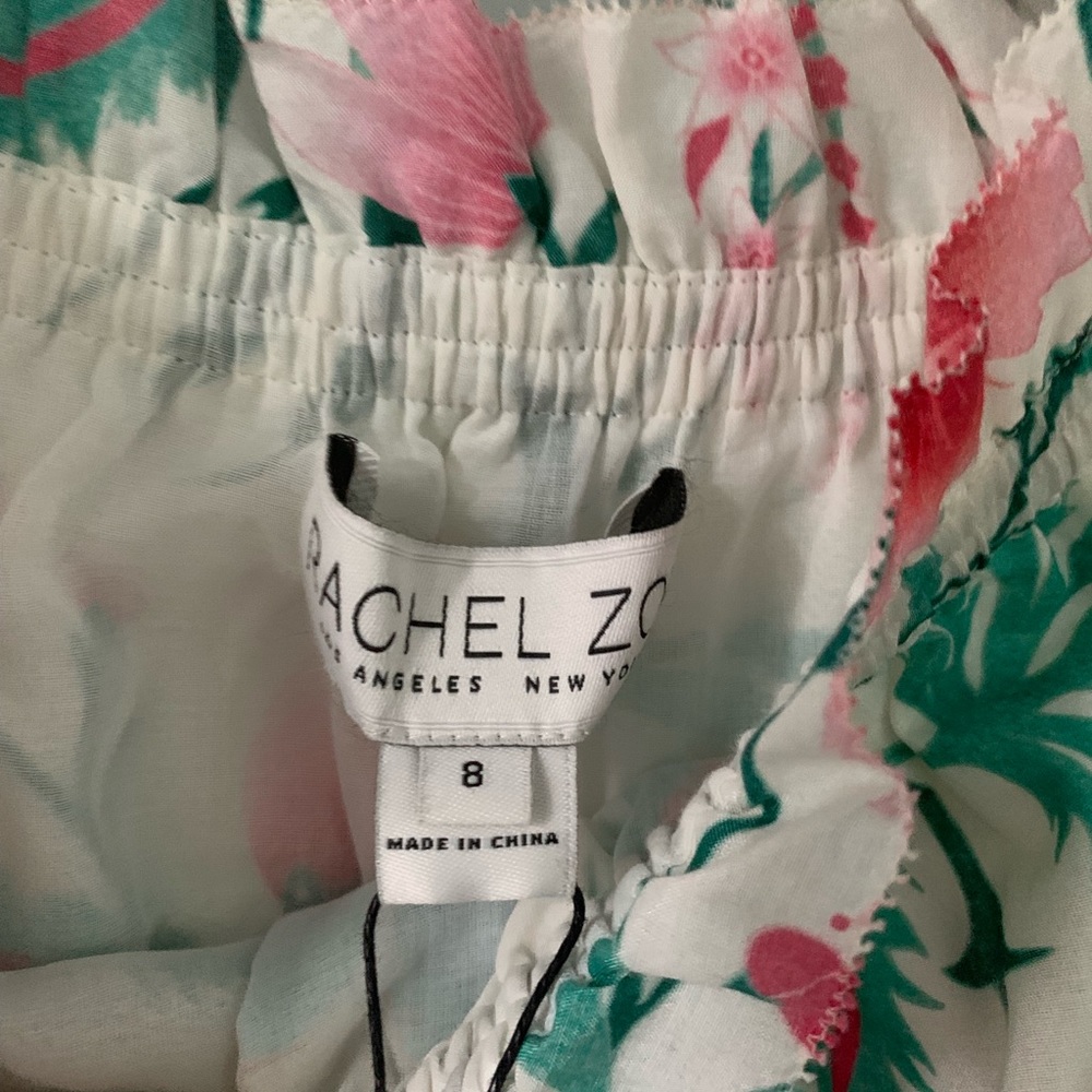 Rachel Zoe Off-the-Shoulder Floral Dress-  Size 8 - Picture 4 of 4